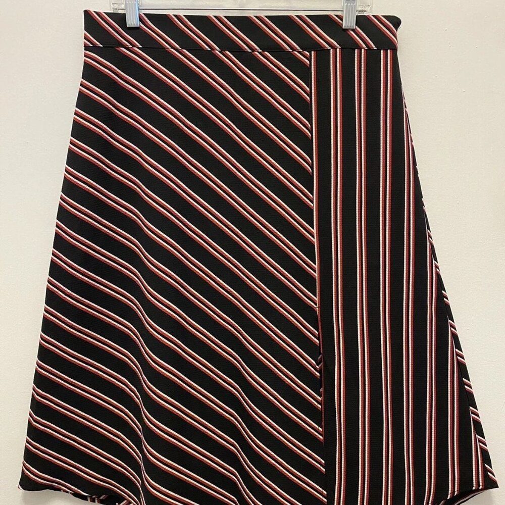 H&M Divided Asymmetrical Hem Midi Skirt